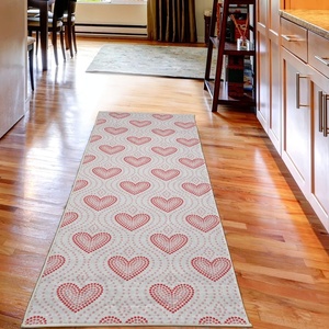 image:imageAmbesonne Pearls Decorative Rug Dotted Heart Pattern Love Themed Illustration Valentines Day Adornment Quality Carpet for Bedroom Dorm and Living Room 2 5 X 7 5 Blush Cream RedBlush Cream Red