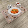 image:imageAmbesonne Anime Place Mats Set of 4 Japanese Kokeshi Summer Doll Illustration with Yummy Ice Cream and Candies Washable Fabric Placemats for Dining Room Kitchen Table Decor Multicolor