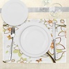 image:imageAmbesonne Autumn Place Mats Set of 4 Fauna in Fall Season Color Palette Flowers and Butterflies Warm Image Washable Fabric Placemats for Dining Room Kitchen Table Decor Orange Pale Green Black
