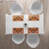 image:imageAmbesonne Fox Place Mats Set of 4 Fluffy Face of Forest Fox Young Baby Mammal Predator Canine Vixen Washable Fabric Placemats for Dining Room Kitchen Table Decor Pale Brown Orange White