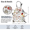 image:imageAmbesonne German Apron Hand Drawn Doodle of German Culture Football Jersey Food Science and Music Unisex Kitchen Bib with Adjustable Neck for Cooking Gardening Adult Size White Charcoal