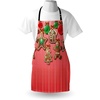 image:imageAmbesonne Gingerbread Man Apron Christmas Cookies and Baubles Bowties Symbolic Pastry Design Unisex Kitchen Bib with Adjustable Neck for Cooking Gardening Adult Size Pale Ruby