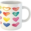 image:imageAmbesonne Grunge Mug Rainbow Color Heart Shapes Valentines Day Design Romantic His and Hers Theme Ceramic Coffee Mug Cup for Water Tea Drinks 11 oz Multicolor