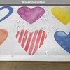image:imageAmbesonne Grunge Place Mats Set of 4 Rainbow Color Heart Shapes Valentines Day Design Romantic His and Hers Theme Washable Fabric Placemats for Dining Table Standard Size Red Multicolor