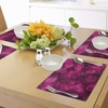 image:imageAmbesonne Hot Pink Place Mats Set of 4 Heart Shapes on Blurry Background Romantic Valentines Day Design Washable Fabric Placemats for Dining Table Standard Size Magenta Pink