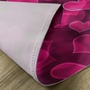 image:imageAmbesonne Hot Pink Place Mats Set of 4 Heart Shapes on Blurry Background Romantic Valentines Day Design Washable Fabric Placemats for Dining Table Standard Size Magenta Pink