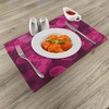 image:imageAmbesonne Hot Pink Place Mats Set of 4 Heart Shapes on Blurry Background Romantic Valentines Day Design Washable Fabric Placemats for Dining Table Standard Size Magenta Pink