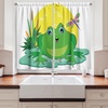 image:imageAmbesonne Live Laugh Love Kitchen Curtains Valentines Day Theme Typographic Banner Heart Shaped Cookies Tea Cup Window Drapes 2 Panel Set for Kitchen Cafe Decor 55 x 39 Peach White Dark PinkShamrock Green Multicolor
