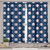 image:imageAmbesonne Live Laugh Love Kitchen Curtains Valentines Day Theme Typographic Banner Heart Shaped Cookies Tea Cup Window Drapes 2 Panel Set for Kitchen Cafe Decor 55 x 39 Peach White Dark PinkNight Blue Red White
