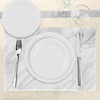 image:imageAmbesonne Marble Place Mats Set of 4 Stained Marbled Background Image Abstract Textures Monochromatic Design Print Washable Fabric Placemats for Dining Room Kitchen Table Decor White Pale Grey