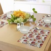 image:imageAmbesonne Peach Place Mats Set of 4 Exotic Lively Summer Yard Theme with Ripe Juicy Fruits Flowers Botany and Gardening Washable Fabric Placemats for Dining Room Kitchen Table Decor Pink Orange