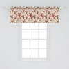 image:imageAmbesonne Romantic Window Valance Medieval Marry Love Themed Pattern Valentines Date Dove Marriage Curtain Valance for Kitchen Bedroom Decor with Rod Pocket 54 X 18 Eggshell Caramel and Ruby