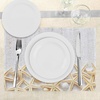 image:imageAmbesonne Seashells Place Mats Set of 4 Sea Shells on Timber Pattern Tropical Honeymoon Getaways Classic Marine Theme Washable Fabric Placemats for Dining Room Kitchen Table Decor Pearl Ivory