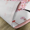 image:imageAmbesonne Valentine Place Mats Set of 8 Heart Shaped Tree Daisies Wildflowers Red Leaves Forest Romance Season Image Washable Fabric Placemats for Dining Table Placemat 8 pcs Pink Red