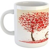 image:imageAmbesonne Valentines Day Mug Romantic Tree with Blooming Hearts with Bike and Petals Vintage Artwork Ceramic Coffee Mug Cup for Water Tea Drinks 11 oz Cream VermilionCream Vermilion