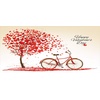 image:imageAmbesonne Valentines Day Mug Romantic Tree with Blooming Hearts with Bike and Petals Vintage Artwork Ceramic Coffee Mug Cup for Water Tea Drinks 11 oz Cream VermilionCream Vermilion