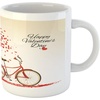 image:imageAmbesonne Valentines Day Mug Romantic Tree with Blooming Hearts with Bike and Petals Vintage Artwork Ceramic Coffee Mug Cup for Water Tea Drinks 11 oz Cream VermilionCream Vermilion