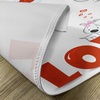 image:imageAmbesonne Valentines Day Place Mats Set of 4 Puppy Love Hearts and Dogs His Hers Heart Balloon Romantic Print Washable Fabric Placemats for Dining Table Standard Size Red White