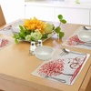 image:imageAmbesonne Valentines Day Place Mats Set of 8 Romantic Tree with Blooming Hearts with Bike and Petals Vintage Art Washable Fabric Placemats for Dining Table Placemat 8 pcs Cream Vermilion