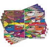 image:imageAmbesonne Abstract Place Mats Set of 4 Abstract Woman Face Illustration Behind Stained Glass Styled Human Facial Feature Washable Fabric Placemats for Dining Room Kitchen Table Decor Magenta Blue