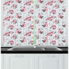 image:imageAmbesonne Live Laugh Love Kitchen Curtains Valentines Day Theme Typographic Banner Heart Shaped Cookies Tea Cup Window Drapes 2 Panel Set for Kitchen Cafe Decor 55 x 39 Peach White Dark PinkAlmond Green Pale Pink