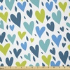 image:imageAmbesonne Valentines Day Fabric by The Yard Irregular Hearts in Blue and Green Tones Stretch Knit Fabric for Clothing Sewing and Arts Crafts 2 Yards Blue SeafoamBlue Seafoam
