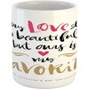 image:imageAmbesonne Valentines Day Mug Every Love Story is Beautiful but Ours is My Favorite Romantic Idea Ceramic Coffee Mug Cup for Water Tea Drinks 11 oz Black PinkBlack Pink