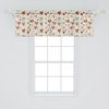 image:imageAmbesonne Valentines Window Valance Pack of 2 Hand Drawn Dotted Background with Valentines Day Themed Colorful Heart Shapes Rod Pocket Curtain Valances for Kitchen Bedroom 54 X 18 Brown Beige