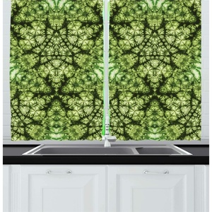 image:imageAmbesonne Live Laugh Love Kitchen Curtains Valentines Day Theme Typographic Banner Heart Shaped Cookies Tea Cup Window Drapes 2 Panel Set for Kitchen Cafe Decor 55 x 39 Peach White Dark PinkGreen Black