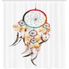 image:imageAmbesonne Anime Shower Curtain Cartoon Smiling Panda Fun Animal Theme Japanese Manga Teen Art Print Cloth Fabric Bathroom Decor Set with Hooks 69 W x 70 L White GreyWhite Pale Yellow Red