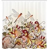 image:imageAmbesonne Anime Shower Curtain Cartoon Smiling Panda Fun Animal Theme Japanese Manga Teen Art Print Cloth Fabric Bathroom Decor Set with Hooks 69 W x 70 L White GreyOrange Ruby Rose