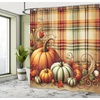 image:imageAmbesonne Anime Shower Curtain Cartoon Smiling Panda Fun Animal Theme Japanese Manga Teen Art Print Cloth Fabric Bathroom Decor Set with Hooks 69 W x 70 L White GreyGreen Orange and Pale Brown