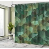 image:imageAmbesonne Anime Shower Curtain Cartoon Smiling Panda Fun Animal Theme Japanese Manga Teen Art Print Cloth Fabric Bathroom Decor Set with Hooks 69 W x 70 L White GreyJade Green