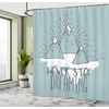 image:imageAmbesonne Anime Shower Curtain Cartoon Smiling Panda Fun Animal Theme Japanese Manga Teen Art Print Cloth Fabric Bathroom Decor Set with Hooks 69 W x 70 L White GreyPale Green White