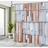 image:imageAmbesonne Anime Shower Curtain Cartoon Smiling Panda Fun Animal Theme Japanese Manga Teen Art Print Cloth Fabric Bathroom Decor Set with Hooks 69 W x 70 L White GreyBrown White and Blue