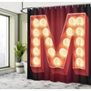 image:imageAmbesonne Anime Shower Curtain Cartoon Smiling Panda Fun Animal Theme Japanese Manga Teen Art Print Cloth Fabric Bathroom Decor Set with Hooks 69 W x 70 L White GreyVermilion Yellow Black