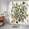 image:imageAmbesonne Brown Bathroom Decor Set 4 Pcs Including Shower Curtain with Hooks Bath Mat Soap Dispenser Toothbrush Holder in Box Essentials amp Accessories Magnolia Watercolor White Dark Grey ChocolateGreen Black Mustard