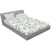 image:imageAmbesonne Cartoon Fitted Sheet amp Pillow Sham Set Sleeping Prince Frog in a Cap Polka Dots Background Animal World Kids Design Decorative Printed 3 Piece Bedding Decor Set Queen Green and BlueApple Green Turquoise