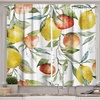 image:imageAmbesonne Cartoon Kitchen Curtains Group of Savannah Jungle Animals with Funny Expressions Savannah Mascots Print Window Drapes 2 Panel Set for Kitchen Cafe Decor 55 x 39 Orange Multicolor GreenYellow White