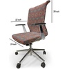 image:imageAmbesonne Cartoon Office Chair Slipcover Xray Part of an Abstract Skeleton Image in Repetitive Grunge Pattern Protective Stretch Decorative Fabric Cover Standard Size Ivory CharcoalTurquoise Orange