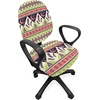 image:imageAmbesonne Cartoon Office Chair Slipcover Xray Part of an Abstract Skeleton Image in Repetitive Grunge Pattern Protective Stretch Decorative Fabric Cover Standard Size Ivory CharcoalGreen Coral