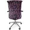 image:imageAmbesonne Cartoon Office Chair Slipcover Xray Part of an Abstract Skeleton Image in Repetitive Grunge Pattern Protective Stretch Decorative Fabric Cover Standard Size Ivory CharcoalCoral Purple