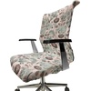 image:imageAmbesonne Cartoon Office Chair Slipcover Xray Part of an Abstract Skeleton Image in Repetitive Grunge Pattern Protective Stretch Decorative Fabric Cover Standard Size Ivory CharcoalTeal Brown