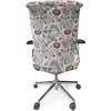 image:imageAmbesonne Cartoon Office Chair Slipcover Xray Part of an Abstract Skeleton Image in Repetitive Grunge Pattern Protective Stretch Decorative Fabric Cover Standard Size Ivory CharcoalTeal Brown