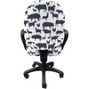image:imageAmbesonne Cartoon Office Chair Slipcover Xray Part of an Abstract Skeleton Image in Repetitive Grunge Pattern Protective Stretch Decorative Fabric Cover Standard Size Ivory CharcoalBlue Grey