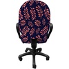 image:imageAmbesonne Cartoon Office Chair Slipcover Xray Part of an Abstract Skeleton Image in Repetitive Grunge Pattern Protective Stretch Decorative Fabric Cover Standard Size Ivory CharcoalCoral Purple