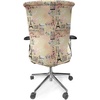 image:imageAmbesonne Cartoon Office Chair Slipcover Xray Part of an Abstract Skeleton Image in Repetitive Grunge Pattern Protective Stretch Decorative Fabric Cover Standard Size Ivory CharcoalPink Black