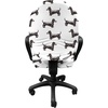 image:imageAmbesonne Cartoon Office Chair Slipcover Xray Part of an Abstract Skeleton Image in Repetitive Grunge Pattern Protective Stretch Decorative Fabric Cover Standard Size Ivory CharcoalGrey White