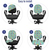 image:imageAmbesonne Cartoon Office Chair Slipcover Xray Part of an Abstract Skeleton Image in Repetitive Grunge Pattern Protective Stretch Decorative Fabric Cover Standard Size Ivory CharcoalTeal Pink