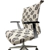 image:imageAmbesonne Cartoon Office Chair Slipcover Xray Part of an Abstract Skeleton Image in Repetitive Grunge Pattern Protective Stretch Decorative Fabric Cover Standard Size Ivory CharcoalIvory Charcoal